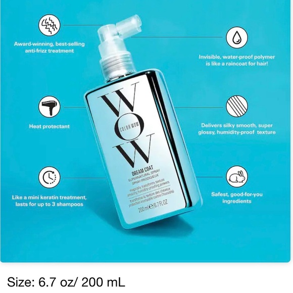 COLOR WOW
Dream Coat Supernatural Spray Anti-Frizz Treatment - Picture 2 of 4
